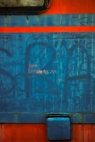 Close-up of blue graffiti on - Credits: pexels