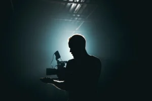 Silhouette of a cinematographer with - Credits: pexels