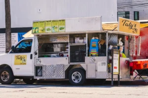 Food truck serving diverse street - Credits: pexels