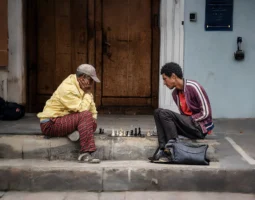 Two men engage in an - Credits: pexels