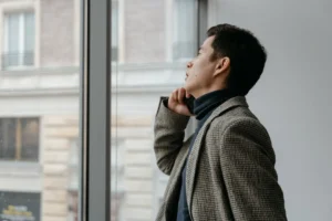 Side profile of a thoughtful - Credits: pexels
