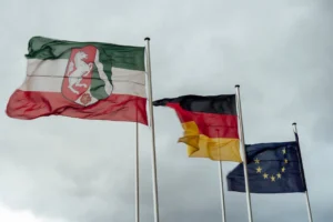 Flags of North Rhine-Westphalia, Germany, - Credits: pexels