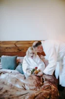 Elderly couple in bed, surprised - Credits: pexels