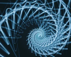 Fascinating blue spiral design with - Credits: pexels
