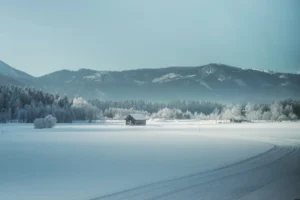 Peaceful winter scene with a - Credits: pexels