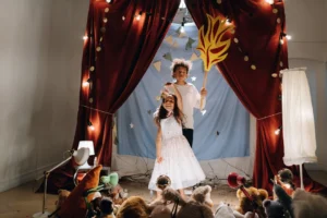 Two children in a fantasy-themed - Credits: pexels