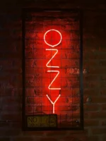 Vertical red neon 'Ozzy' sign - Credits: pexels