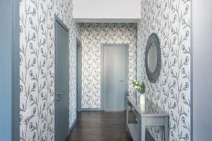A stylish hallway featuring floral - Credits: pexels