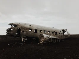 Abandoned DC-3 airplane remains on - Credits: pexels
