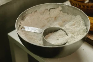 A high-angle shot of flour - Credits: pexels