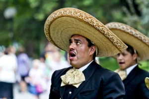 Close-up of Mexican mariachi singers - Credits: pexels