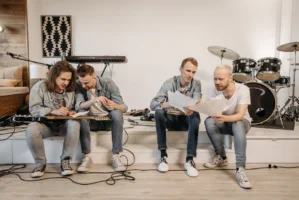 A group of musicians rehearsing - Credits: pexels