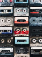 Close-up of colorful vintage audio - Credits: pexels