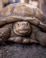 Detailed close-up of a Sulcata - Credits: pexels
