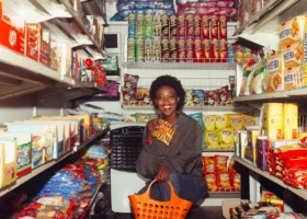 Happy black female in casual - Credits: pexels