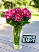 Bright pink alstroemeria flowers in - Credits: pexels